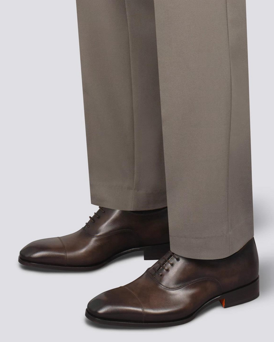 Santoni brown shoes