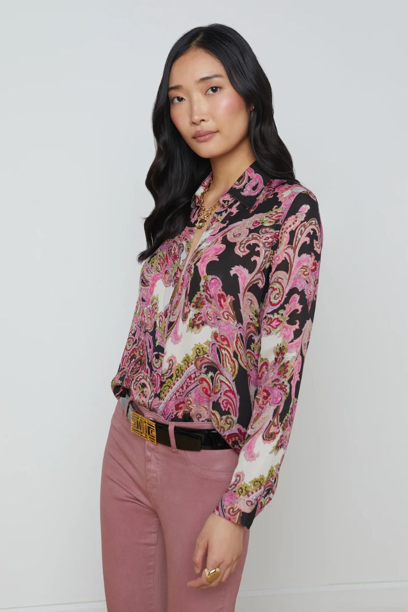 Nina Silk Blouse-L'AGENCE-Boyds Philadelphia