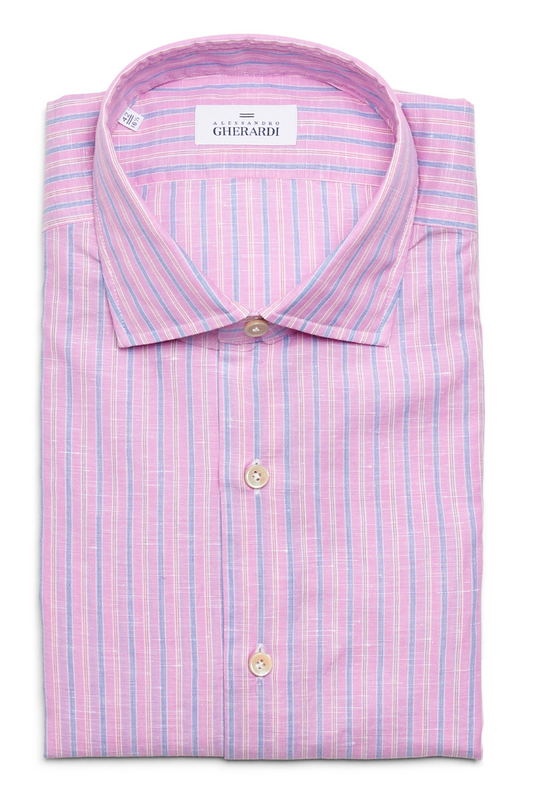 Pink Stripe Shirt-Alessandro Gherardi-Boyds Philadelphia