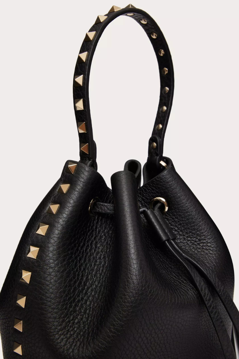 Rockstud Grainy Bucket Bag-VALENTINO Garavani-Boyds Philadelphia