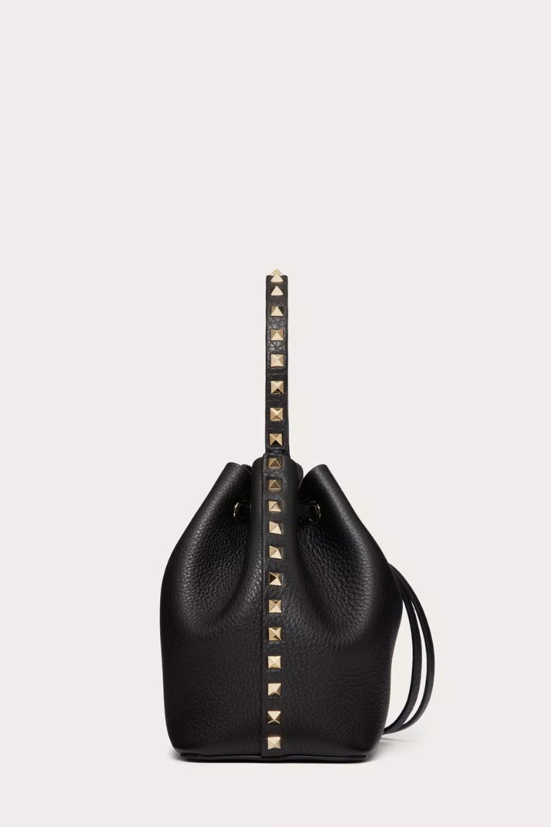 Rockstud Grainy Bucket Bag-VALENTINO Garavani-Boyds Philadelphia