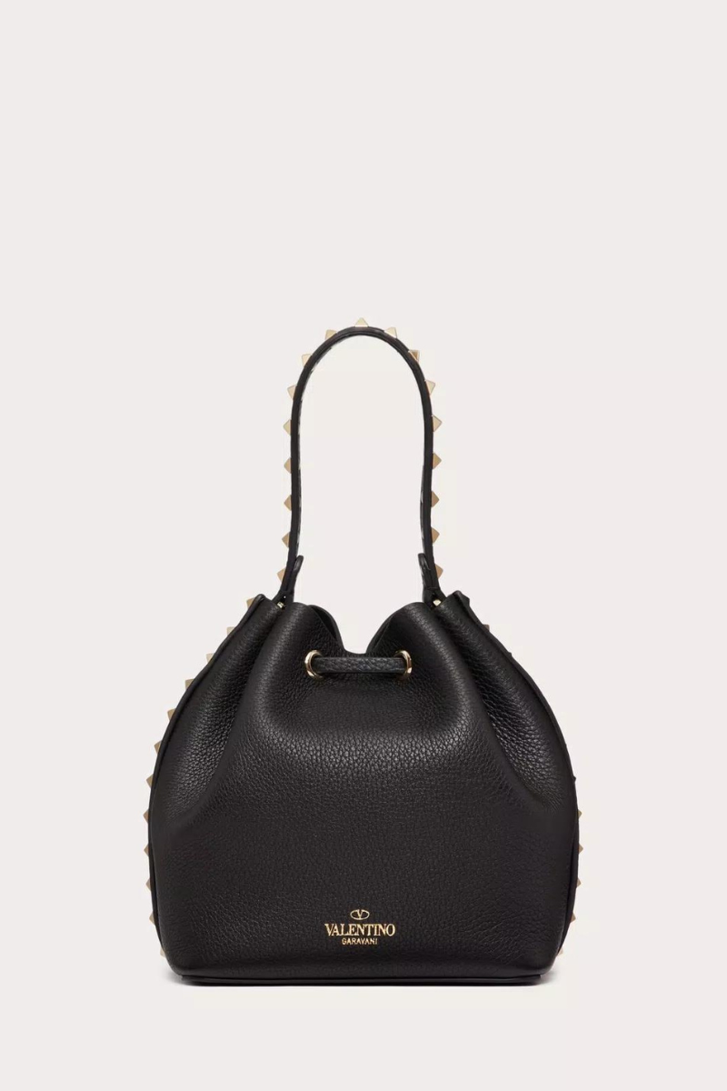 Rockstud Grainy Bucket Bag-VALENTINO Garavani-Boyds Philadelphia