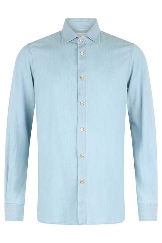 Chambray Shirt-Boglioli Milano-Boyds Philadelphia