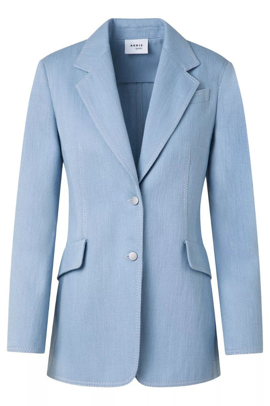 Stretch Denim Tailored Jacket-Akris Punto-Boyds Philadelphia