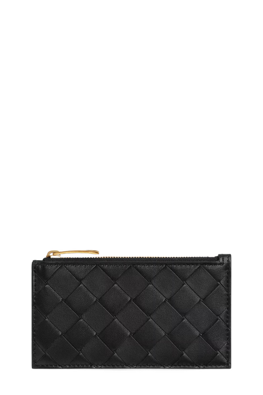 Intrecciato Slim Zipped Card Case-Bottega Veneta-Boyds Philadelphia