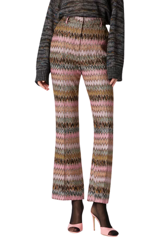 Zigzag Lamé Trousers-Missoni-Boyds Philadelphia