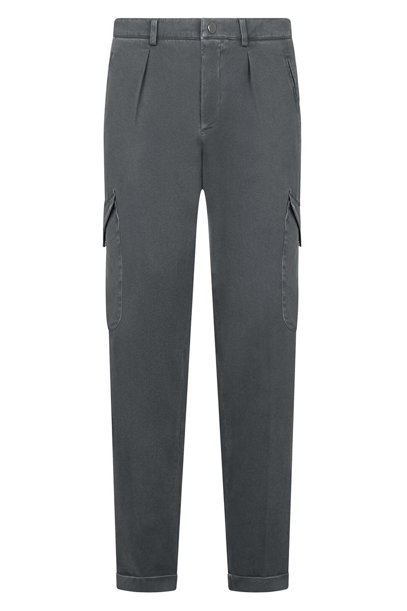 Comfort Cotton Cargo Trousers-Boglioli Milano-Boyds Philadelphia