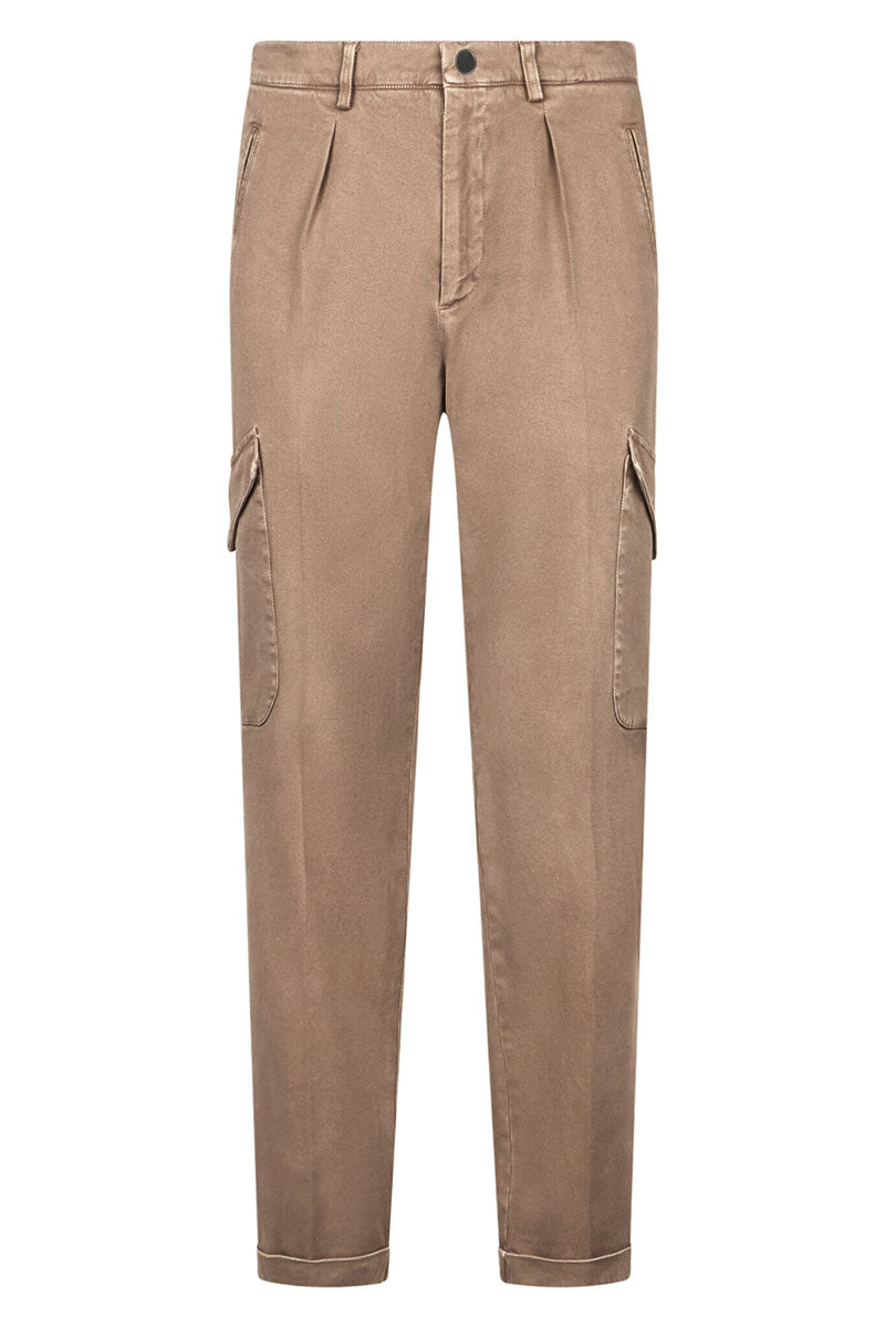 Comfort Cotton Cargo Trousers-Boglioli Milano-Boyds Philadelphia