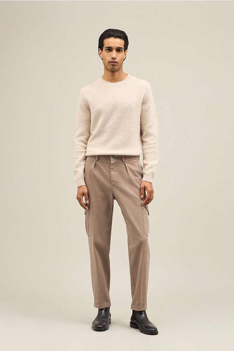 Comfort Cotton Cargo Trousers-Boglioli Milano-Boyds Philadelphia