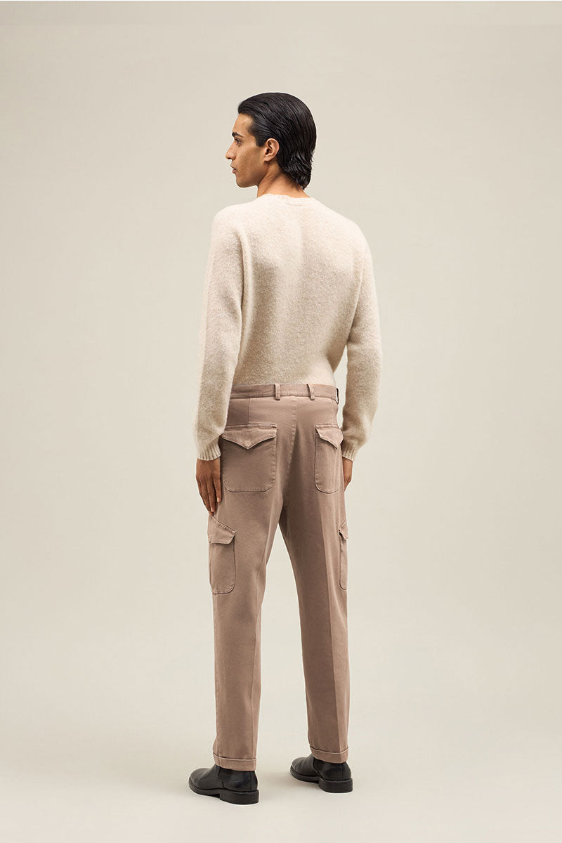 Comfort Cotton Cargo Trousers-Boglioli Milano-Boyds Philadelphia