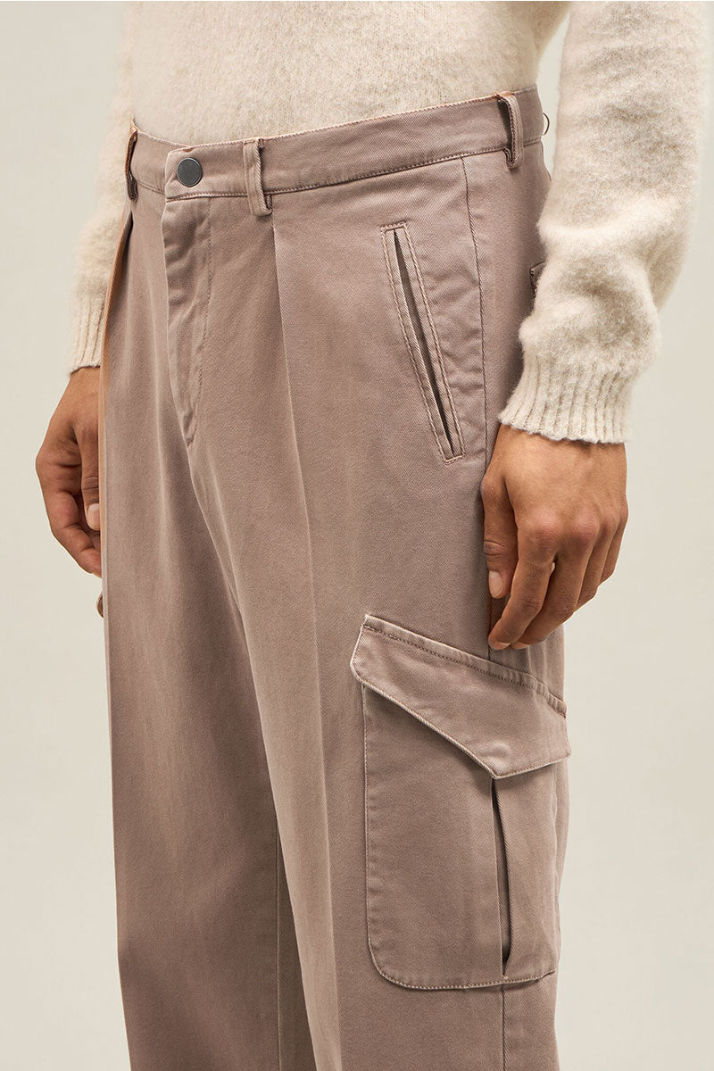 Comfort Cotton Cargo Trousers-Boglioli Milano-Boyds Philadelphia