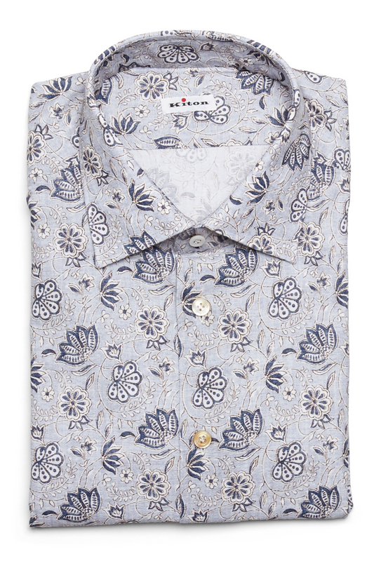 Floral Print Sport Shirt-Kiton-Boyds Philadelphia