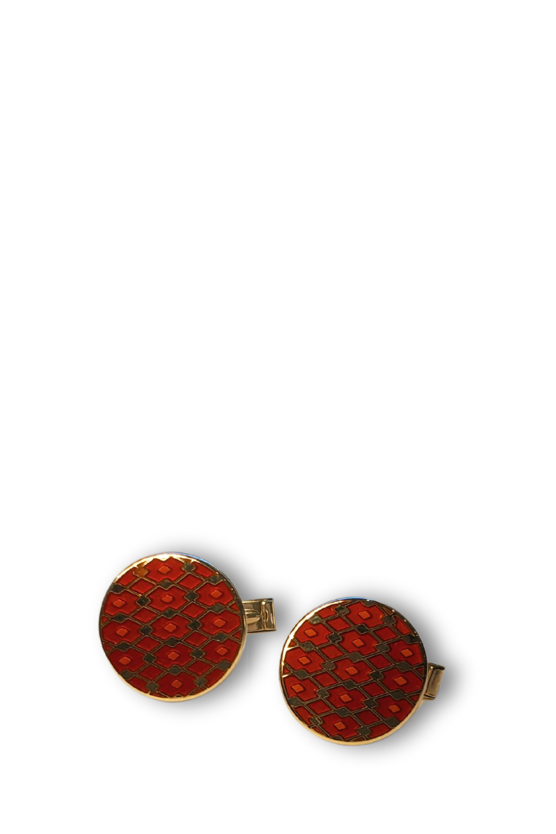 Round Geo Cufflinks-Baade-Boyds Philadelphia