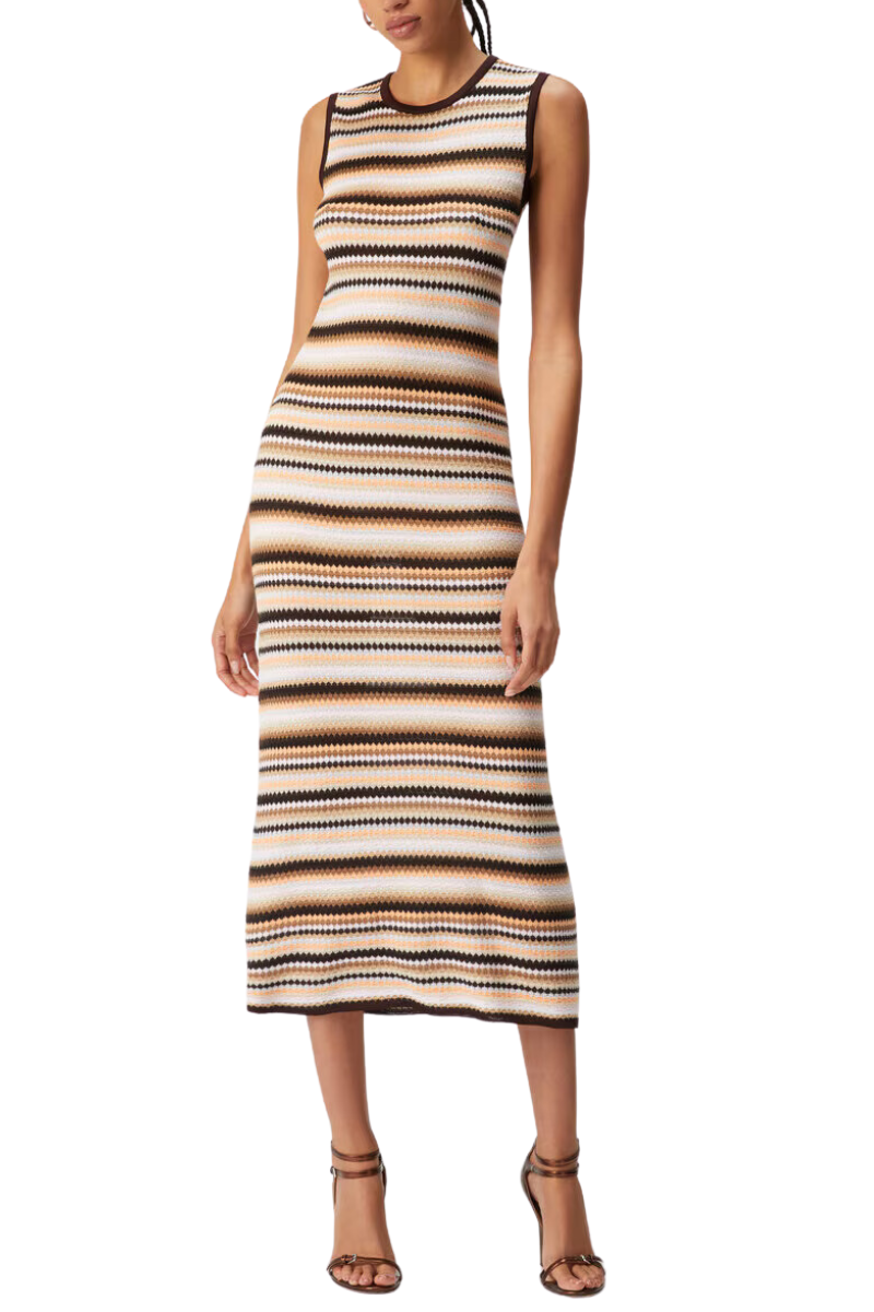 Striped Sleeveless Midi Dress-Missoni-Boyds Philadelphia