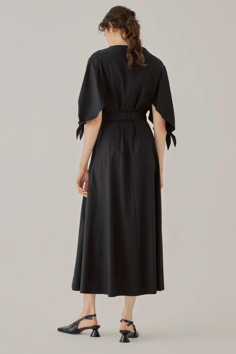 Edita Knot Sleeve Dress-Akira Naka-Boyds Philadelphia