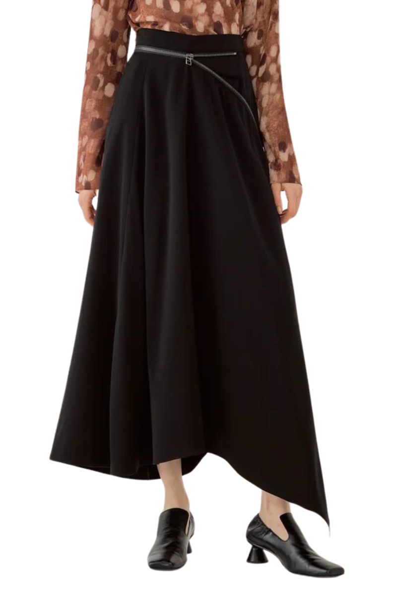 Valma Asymmetric Zip Skirt-Akira Naka-Boyds Philadelphia