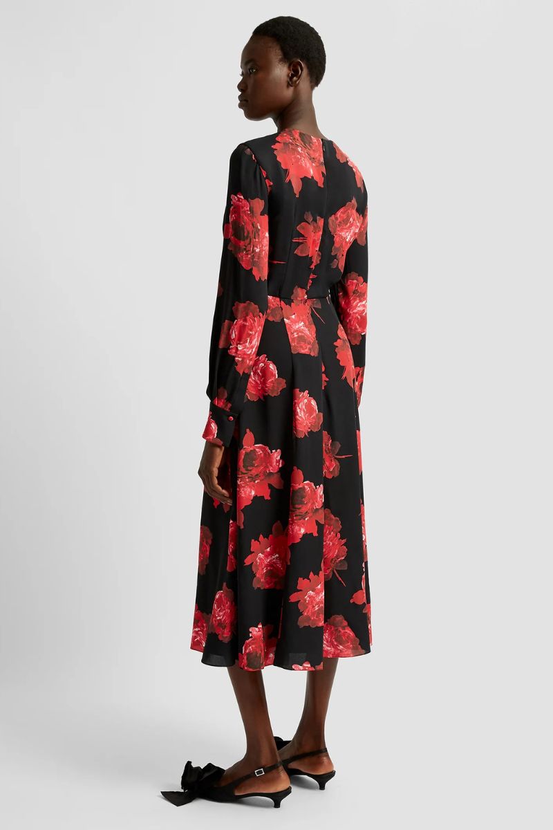 Long Sleeve Midi Dress-ERDEM-Boyds Philadelphia