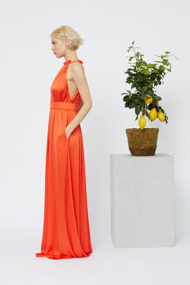 Long Halter Dress-Maison Rabih Kayrouz-Boyds Philadelphia