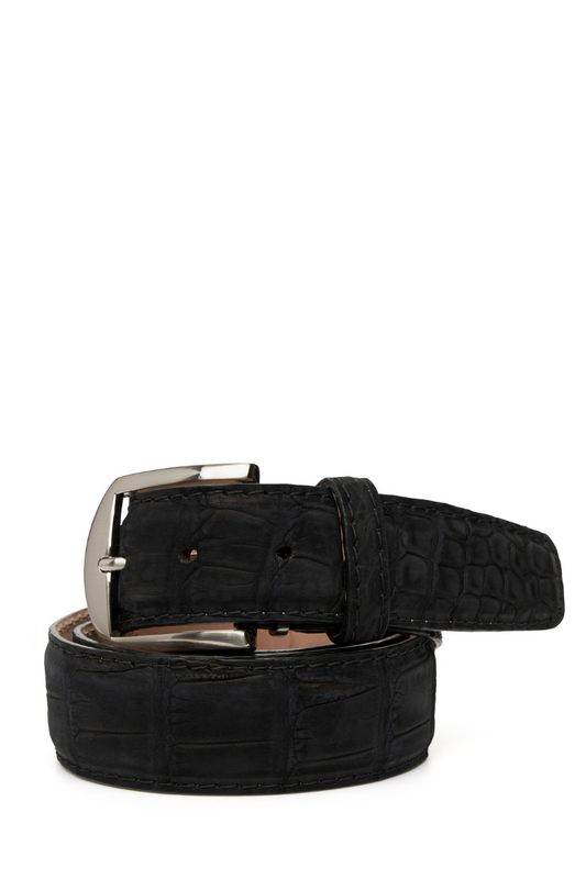 Buffed Alligator Belt-L.E.N-Boyds Philadelphia