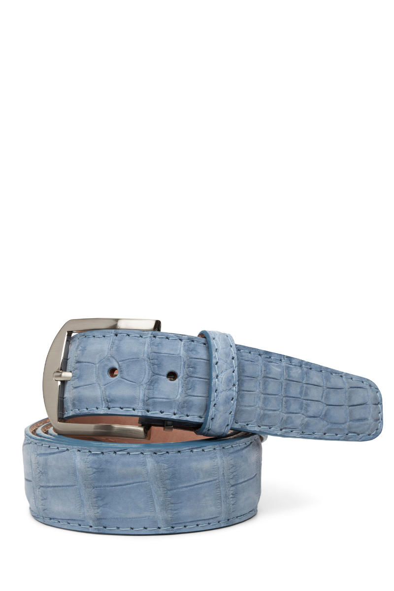 Buffed Alligator Belt-L.E.N-Boyds Philadelphia