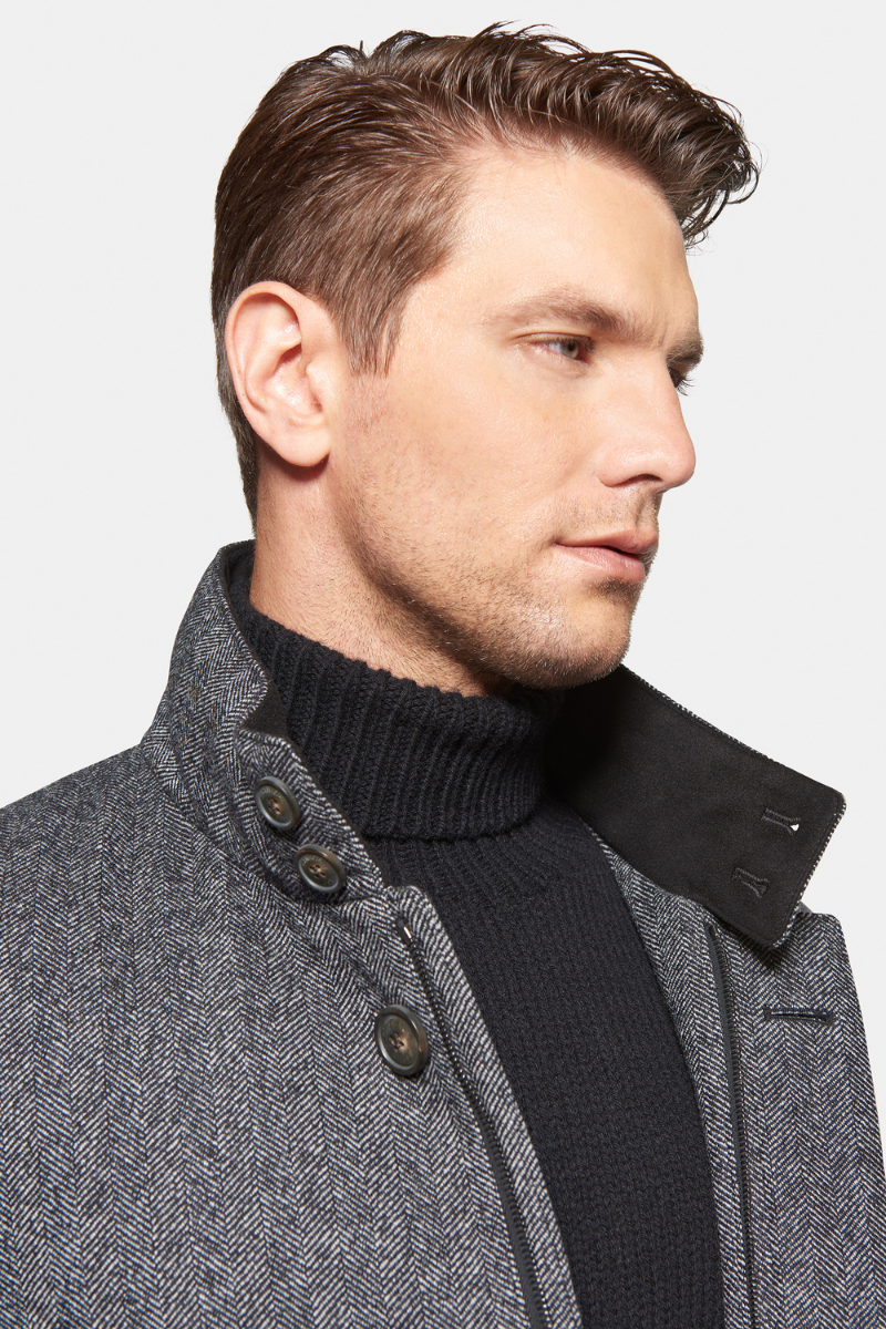 Herringbone Carcoat-Norwegian Wool-Boyds Philadelphia