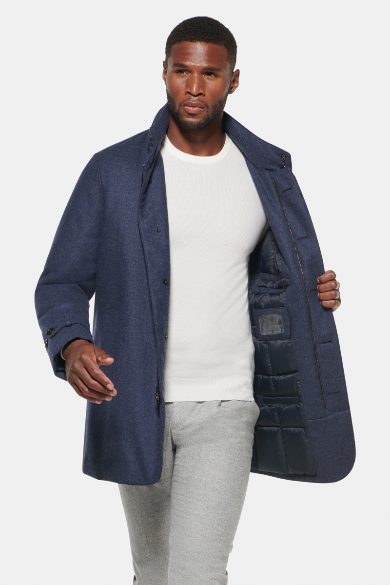 Slim Hooded Carcoat-Norwegian Wool-Boyds Philadelphia