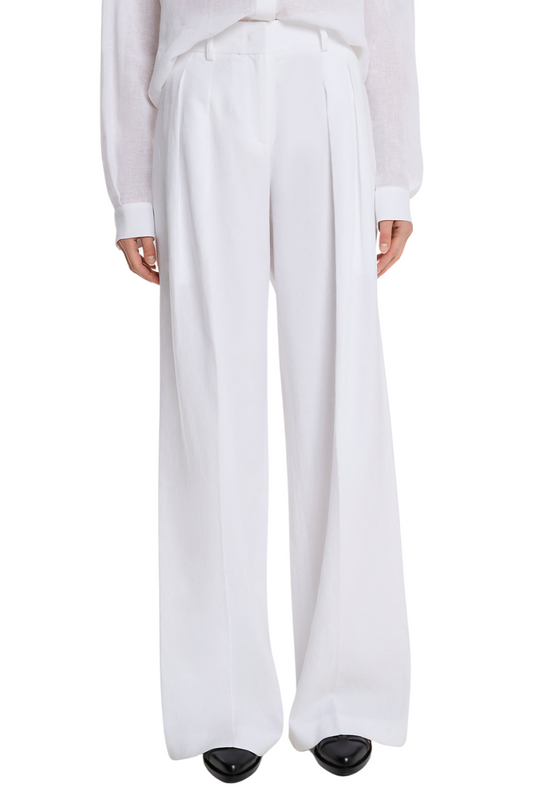 Linen Wide-Leg Trousers-Michael Kors Collection-Boyds Philadelphia