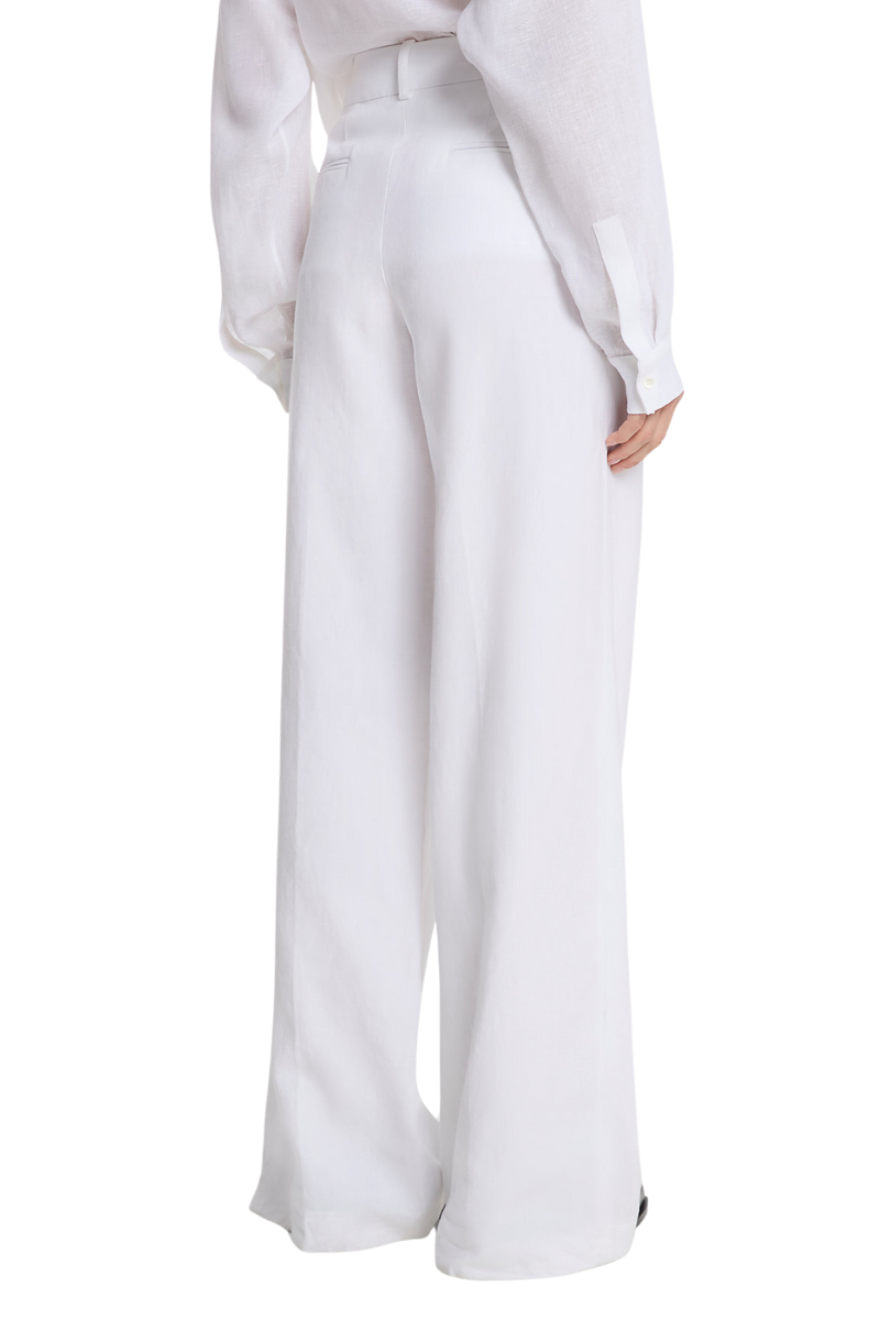 Linen Wide-Leg Trousers-Michael Kors Collection-Boyds Philadelphia