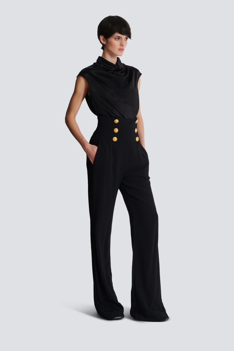 Wide-Leg Trousers-Balmain-Boyds Philadelphia