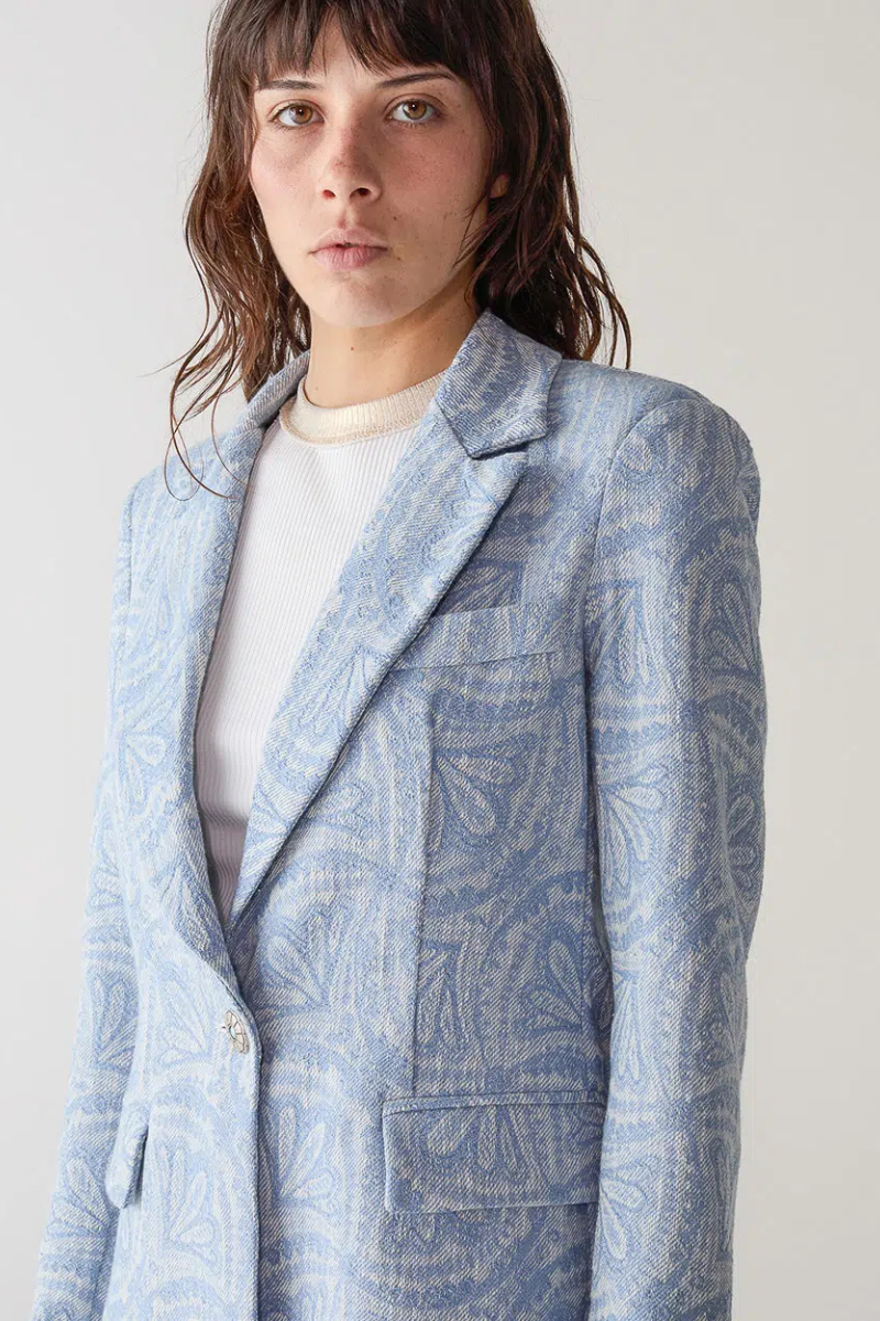 Jacquard Denim Blazer-Shaft-Boyds Philadelphia