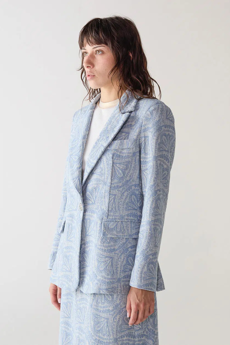 Jacquard Denim Blazer-Shaft-Boyds Philadelphia