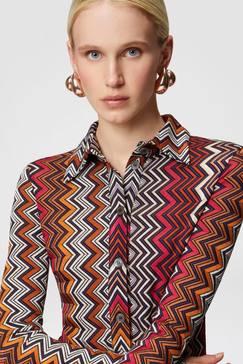 Polo Cut Zigzag Dress-Missoni-Boyds Philadelphia