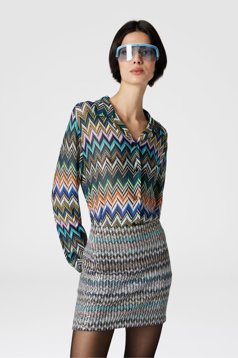 Bowling-Cut Zigzag Shirt-Missoni-Boyds Philadelphia