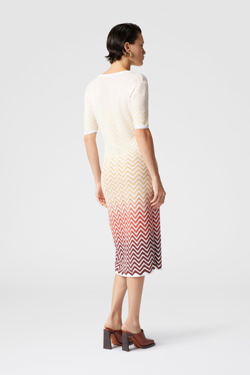 Dégradé Chevron Midi Dress-Missoni-Boyds Philadelphia