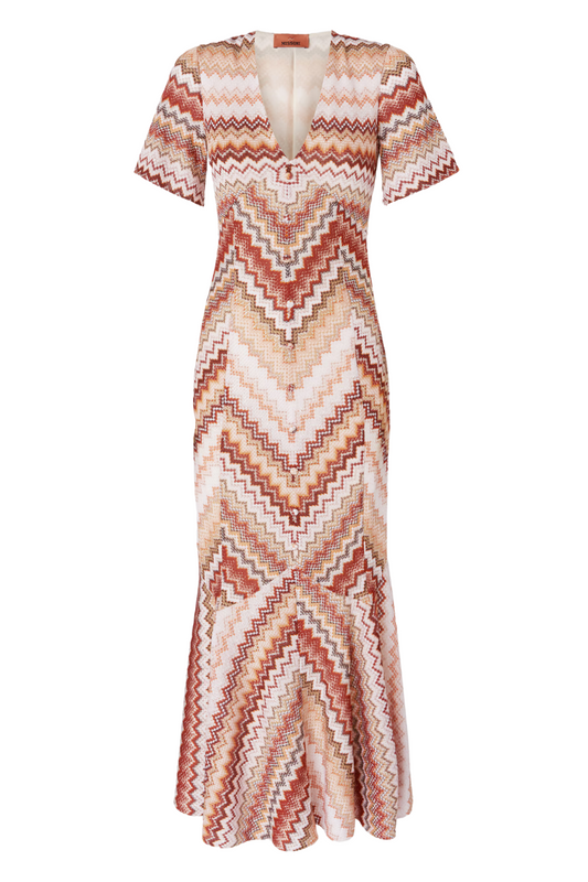 Lamé Flared Maxi Dress-Missoni-Boyds Philadelphia