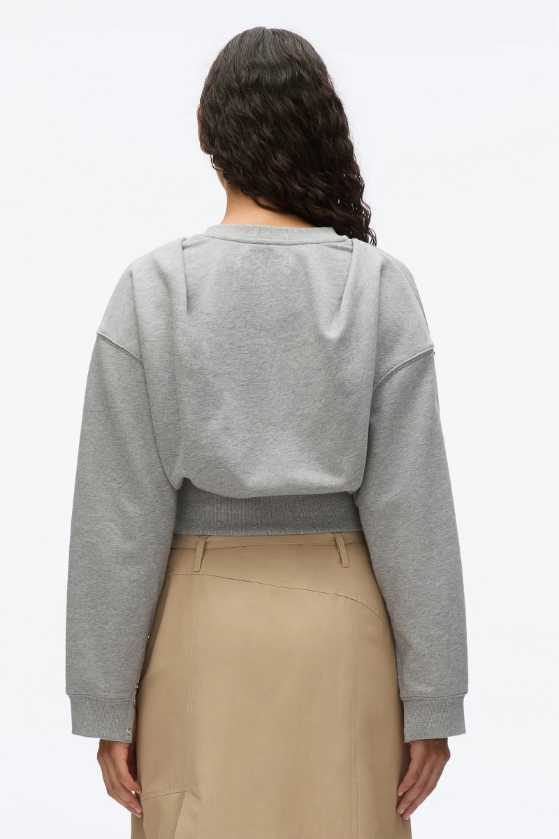 Long Sleeve Cropped Sweatshirt-3.1 Phillip Lim-Boyds Philadelphia