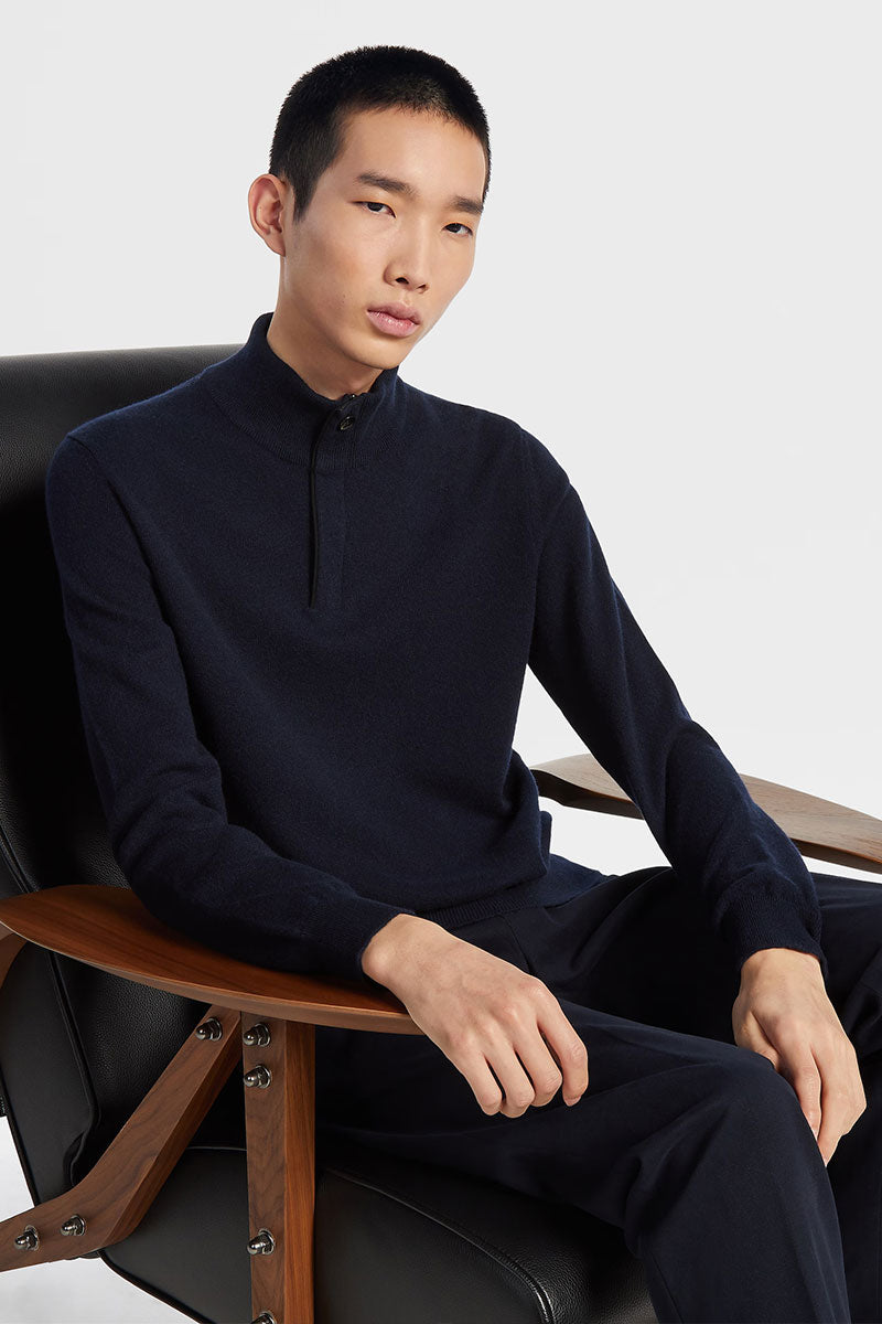 Oasi cashmere polo sweater