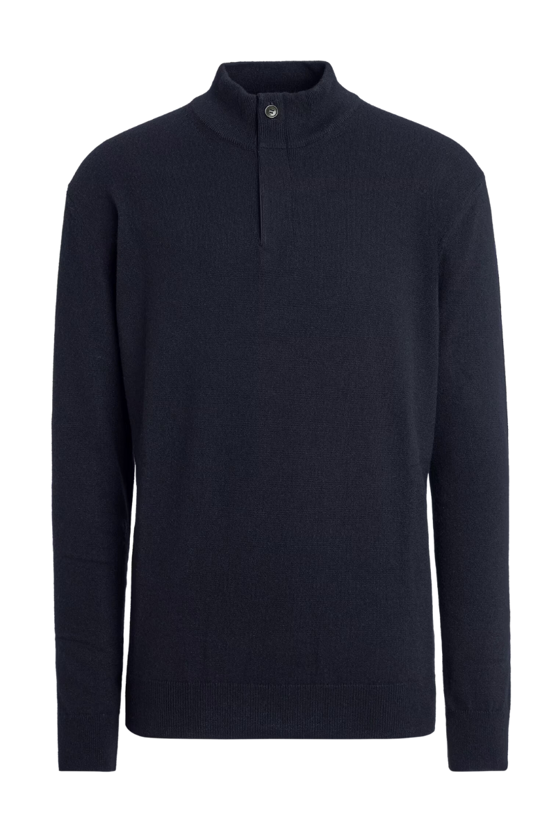 Oasi Cashmere Zip Mock Sweater-Zegna-Boyds Philadelphia