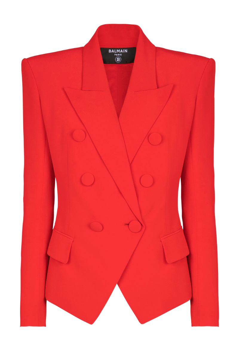 Crepe 6-Button Jacket-Balmain-Boyds Philadelphia