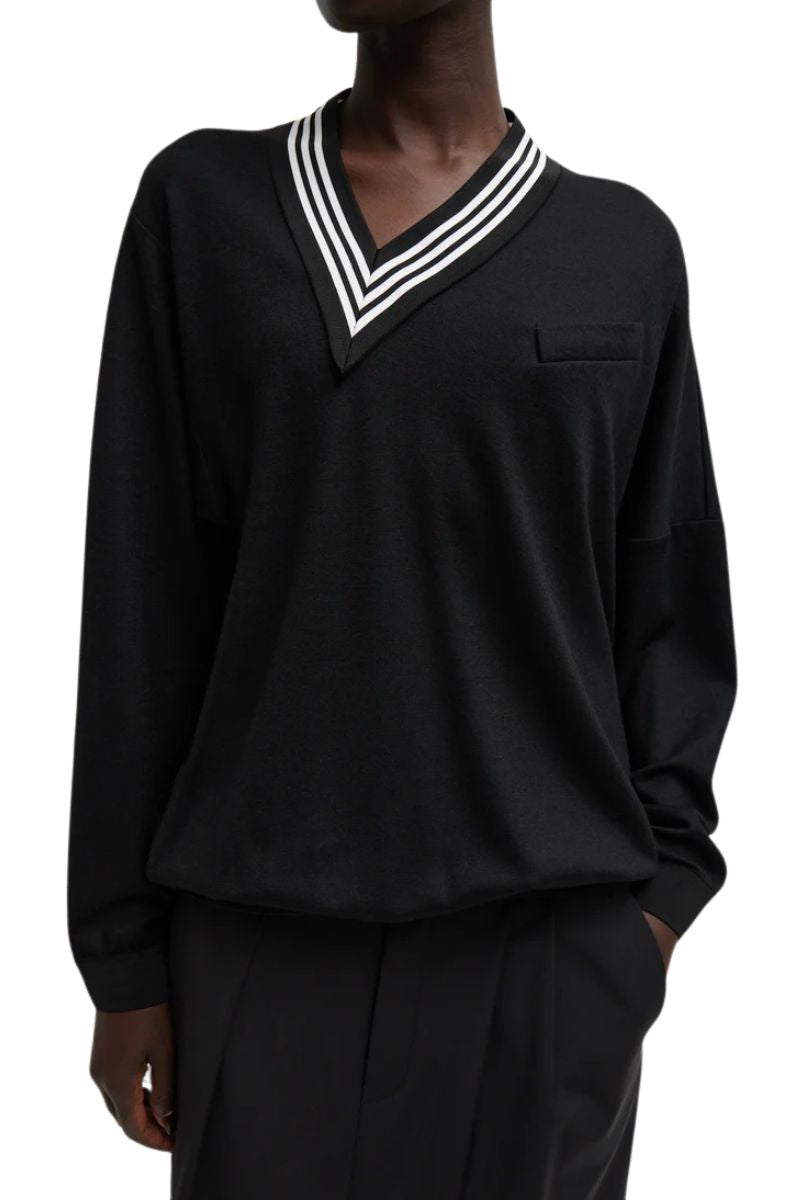 Jersey Tennis Pullover-Tibi-Boyds Philadelphia