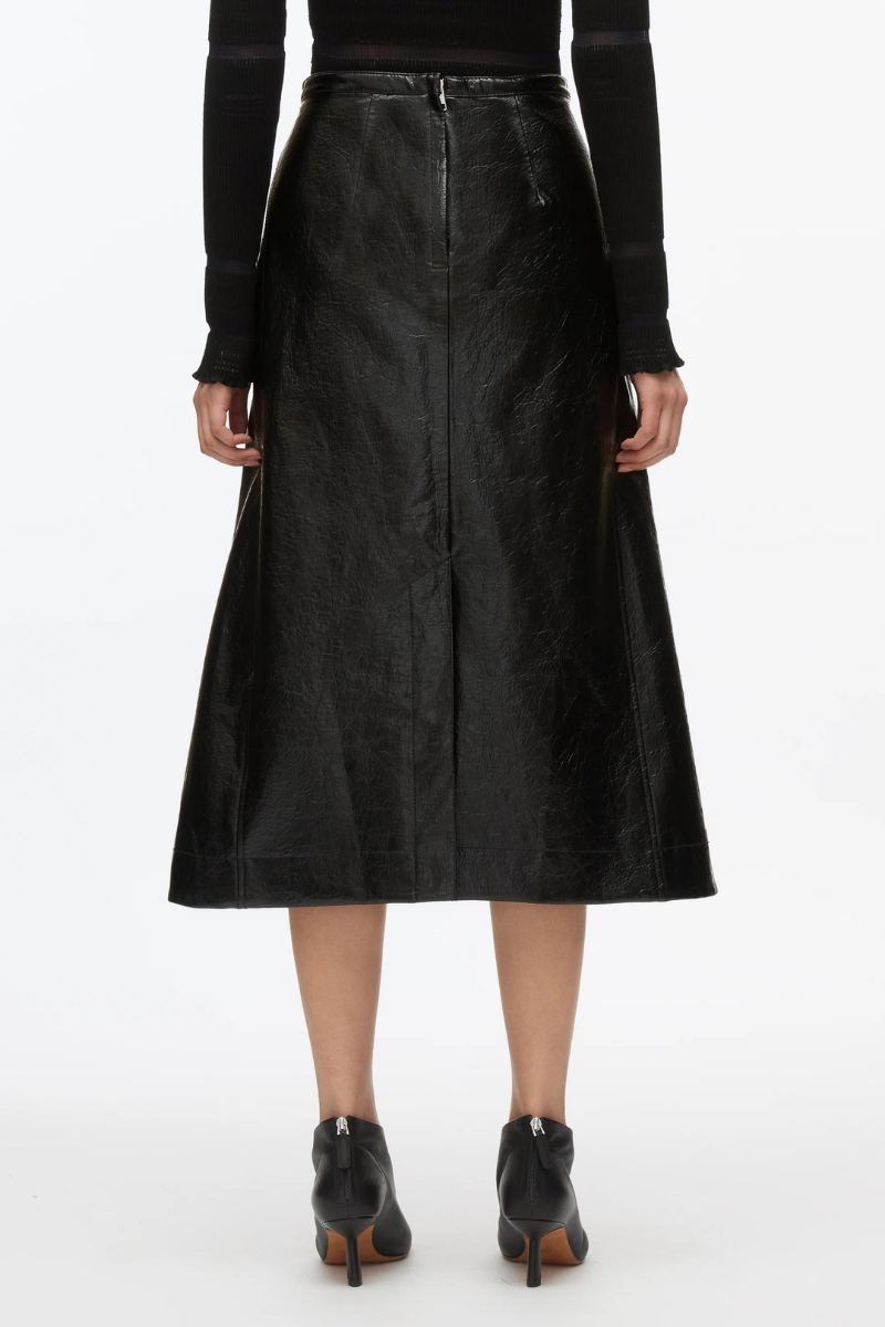 Faux Leather Moto Wrap Skirt-3.1 Phillip Lim-Boyds Philadelphia