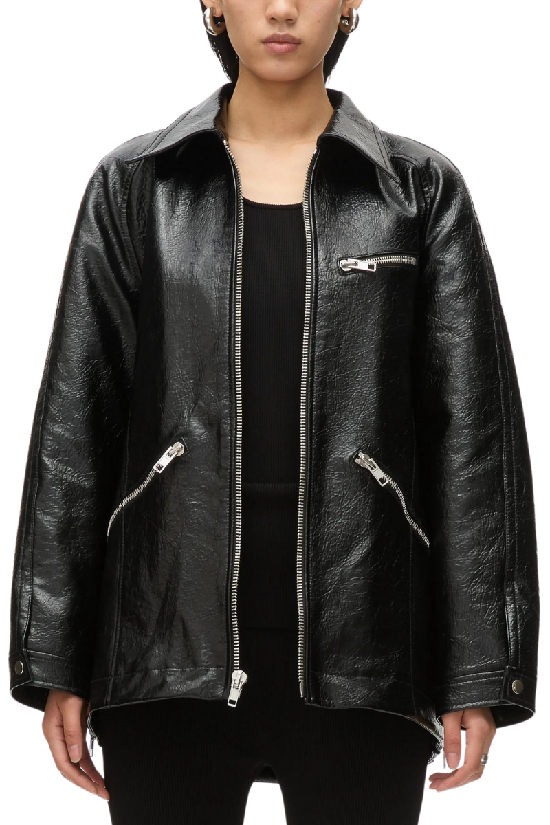 Faux Leather Ranch Jacket-3.1 Phillip Lim-Boyds Philadelphia