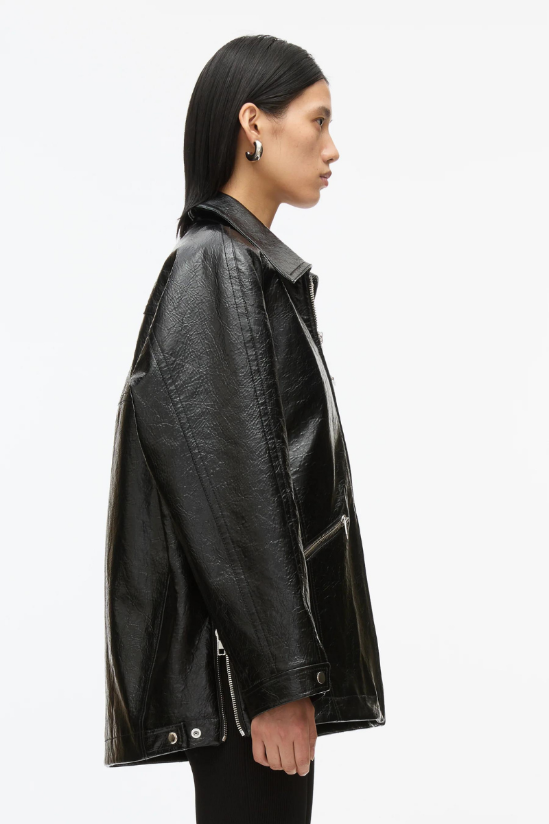 Faux Leather Ranch Jacket-3.1 Phillip Lim-Boyds Philadelphia