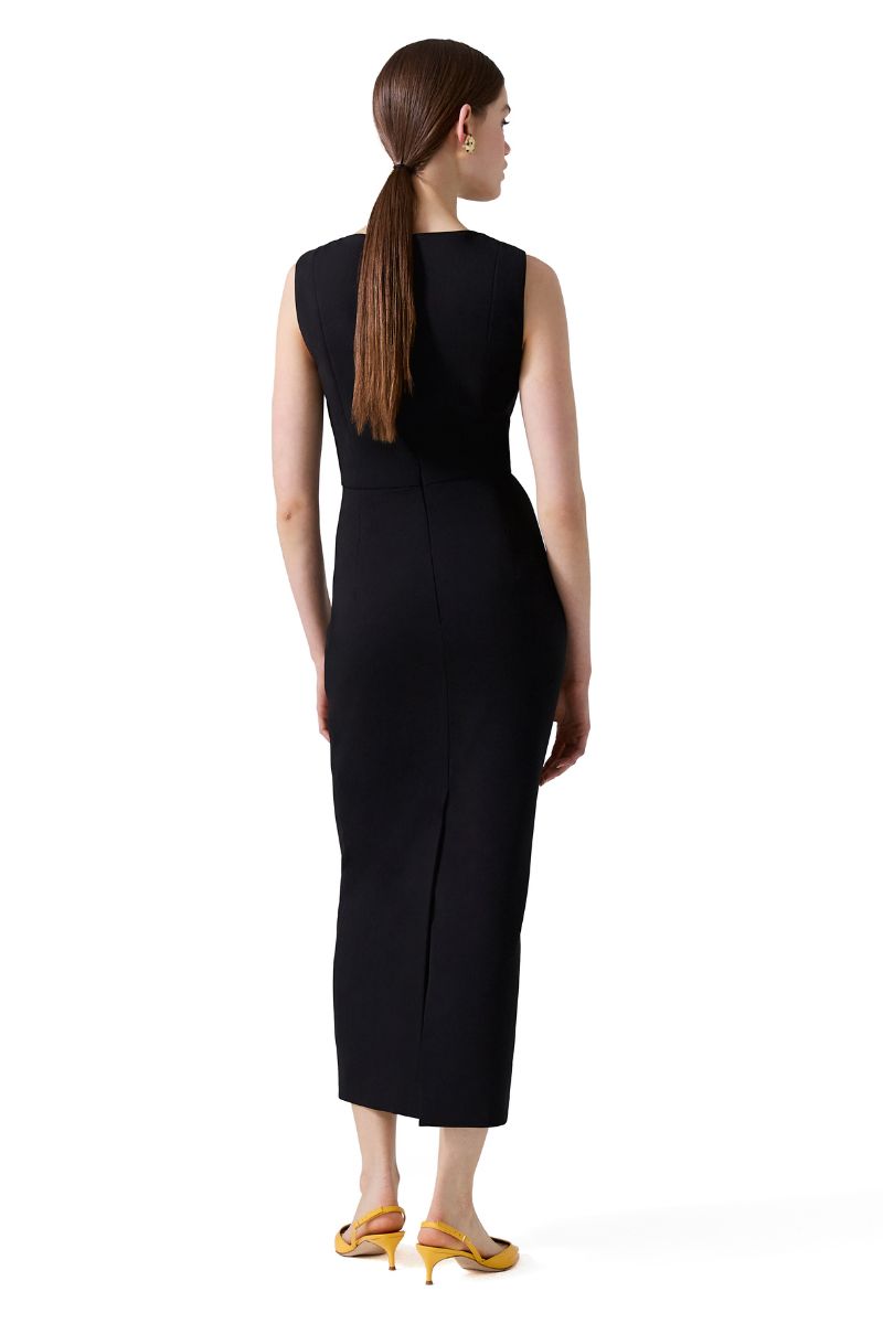 U-Neck Midi Dress-Carolina Herrera-Boyds Philadelphia