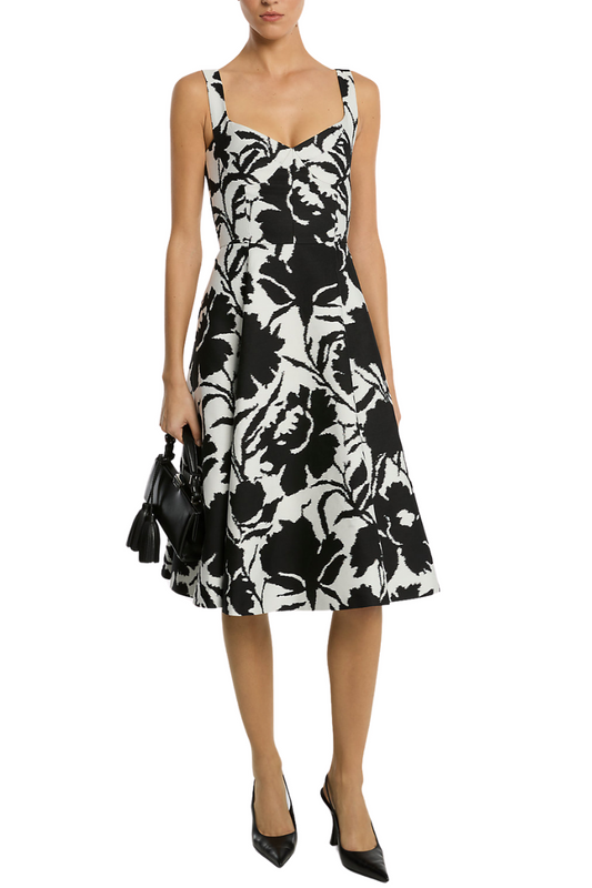 Floral Chiné Bustier Dress-Michael Kors Collection-Boyds Philadelphia