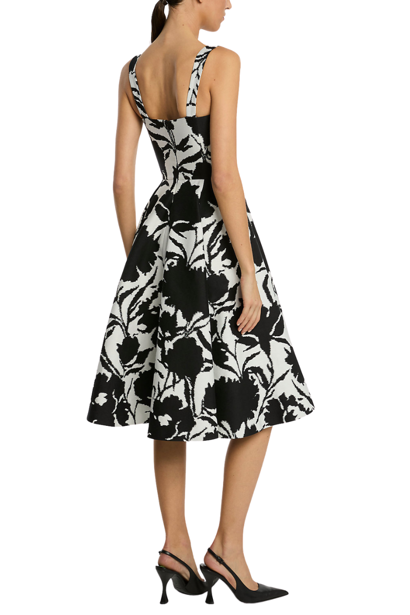 Floral Chiné Bustier Dress-Michael Kors Collection-Boyds Philadelphia