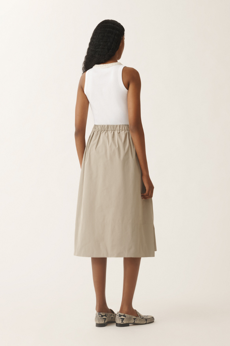 Micro Faille Midi Skirt-Fabiana Filippi-Boyds Philadelphia