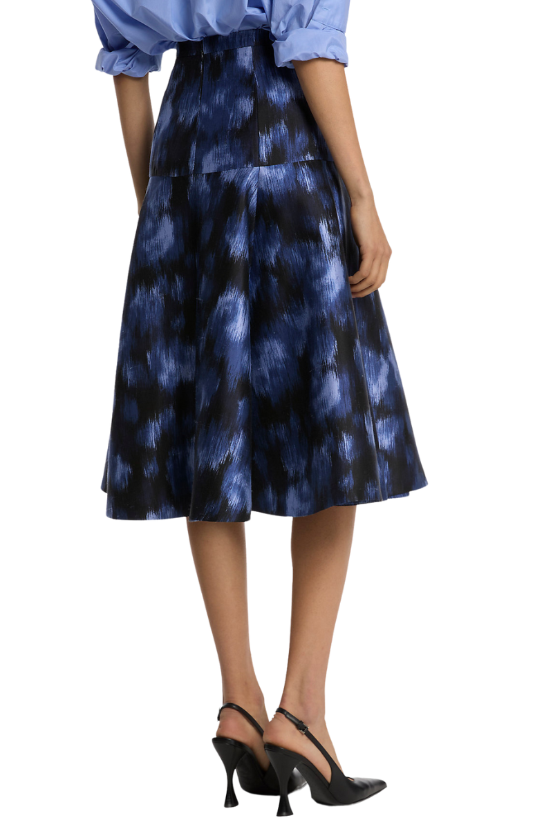 Floral Chiné Shantung Dance Skirt-Michael Kors Collection-Boyds Philadelphia