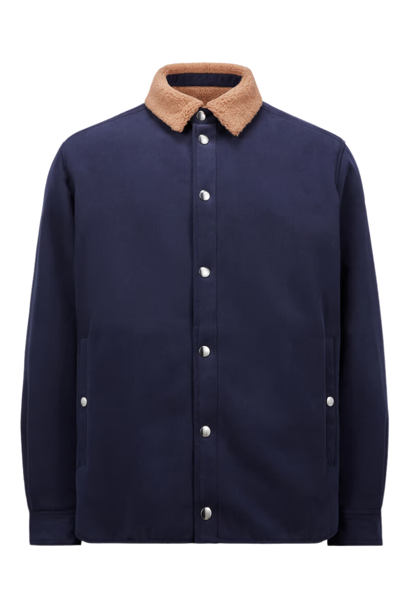 Teddy Trimmed Shirt Jacket-Moncler-Boyds Philadelphia