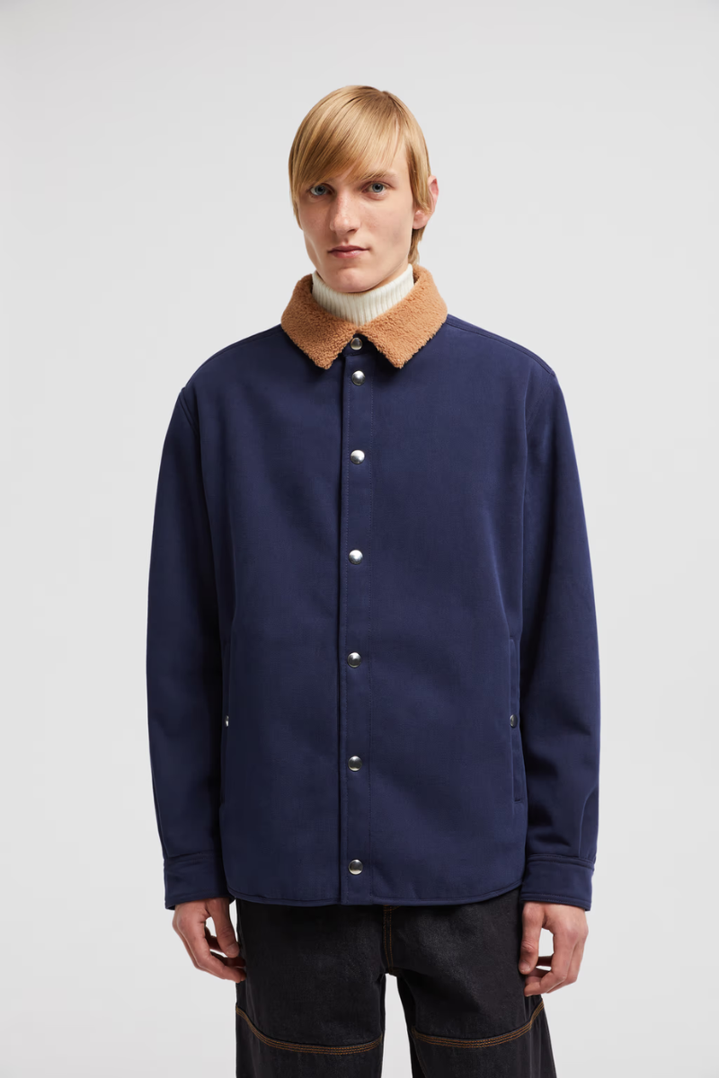 Teddy Trimmed Shirt Jacket-Moncler-Boyds Philadelphia